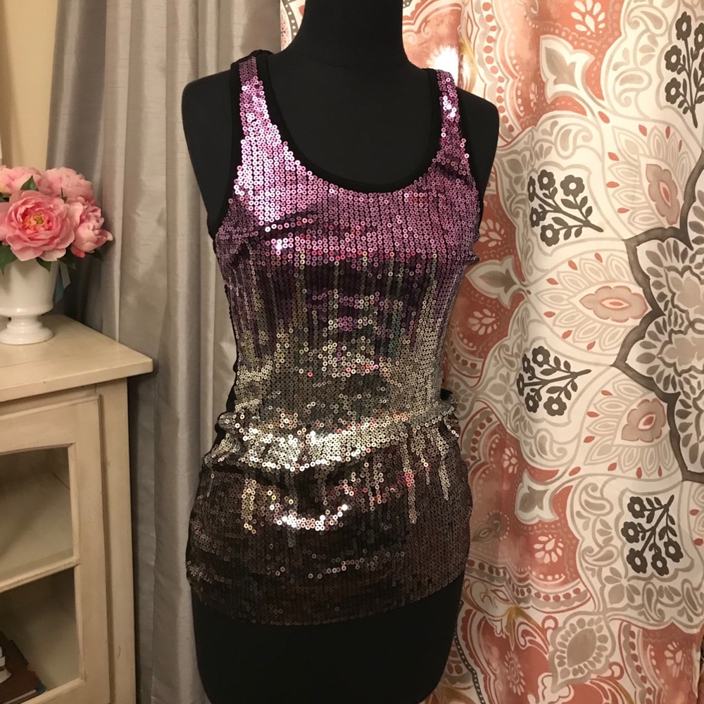 Multicolor sequence tank top